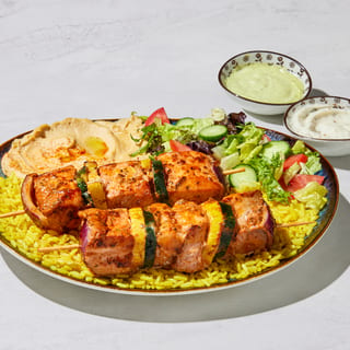 Salmon Kabob Plate 