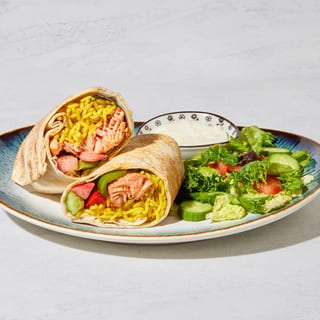 Salmon Kabob Wrap 