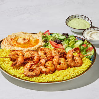 4. Shrimp Kabob Plate
